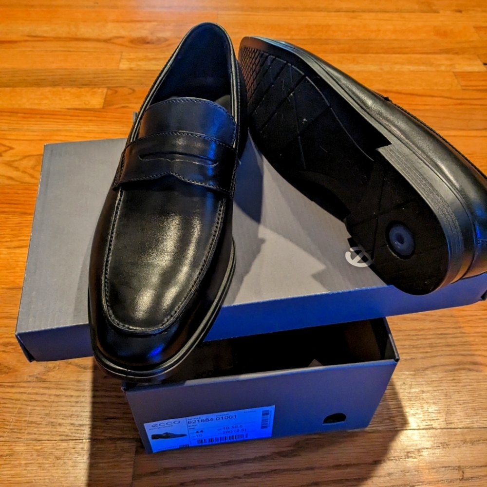 Ecco Melbourne loafer Black size 44 or 10.5